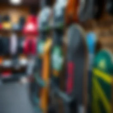 Skateboard accessories and gear featured in the store