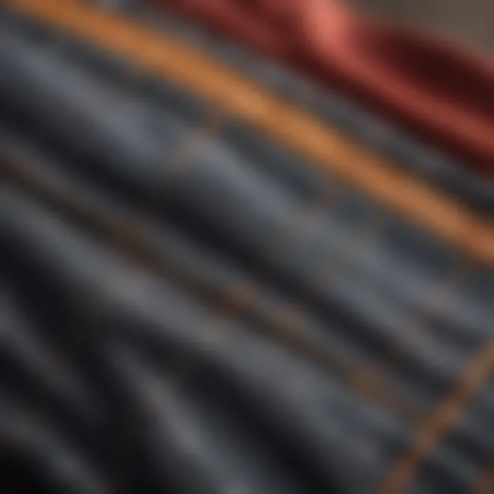 Close-up of the fabric and stitching details of a high-quality pair of shorts, emphasizing durability and design.