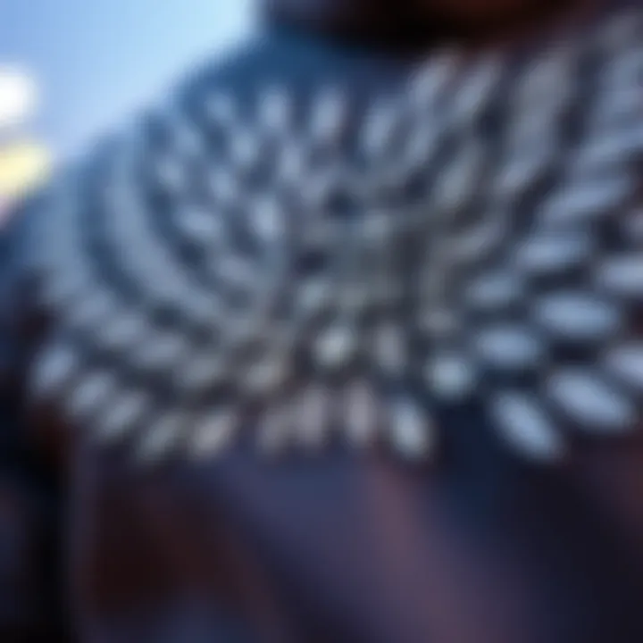 Close-up of angel wing designs on hoodie fabric