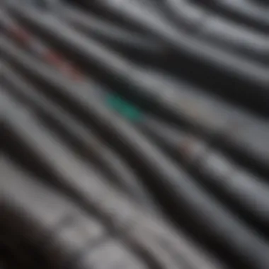 Detailing the Fabric and Design of Baggy Trackpants Close-up of baggy trackpants emphasizing their material and design