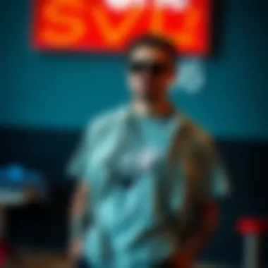 Casual outfit featuring a stylish graphic tee