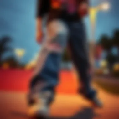 Different brands offering stylish baggy jeans