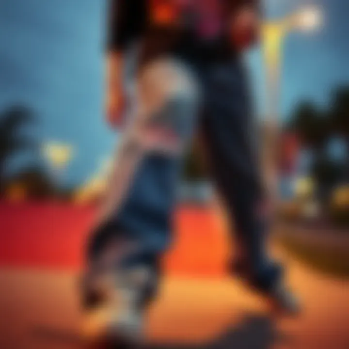 Different brands offering stylish baggy jeans