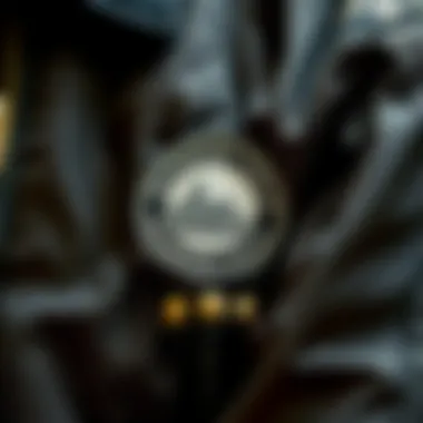 Close-up of a Members Only racer jacket featuring unique fabric textures and iconic branding