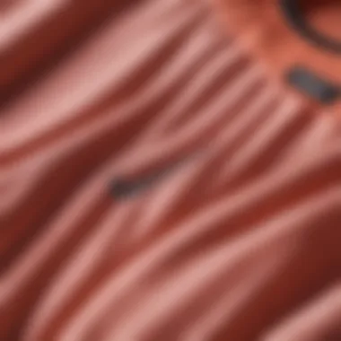 Close-up view of premium fabric used in Nike loungewear.