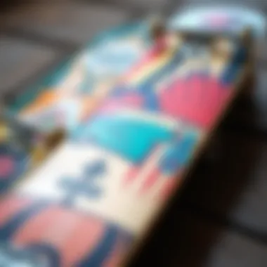 Illustration showing diverse skate deck designs and aesthetics