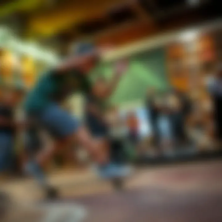 A vibrant skate community event hosted by Creature Skate Shop.