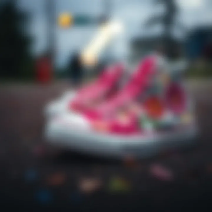 A collection of unique floral embroidered Chuck Taylor sneakers