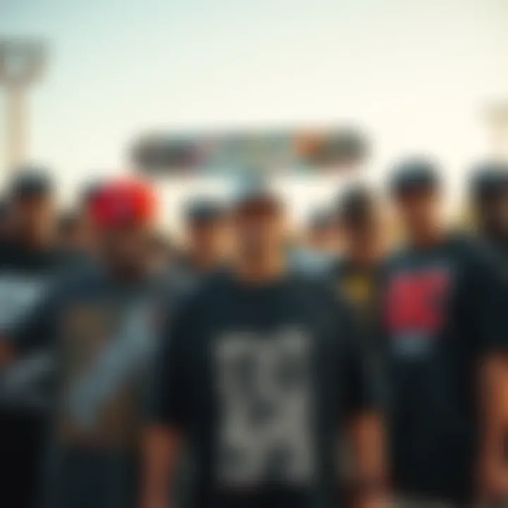 An array of DC T-shirts featuring various artistic collaborations and designs.