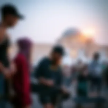 Skateboard culture and community gathering