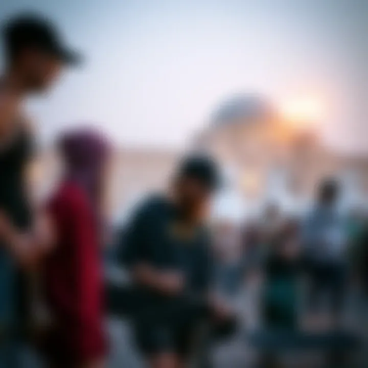 Skateboard culture and community gathering