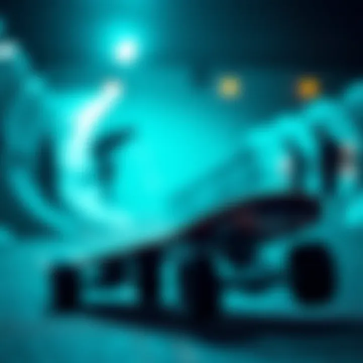 Artistic representation of Alien Workshop skateboard design