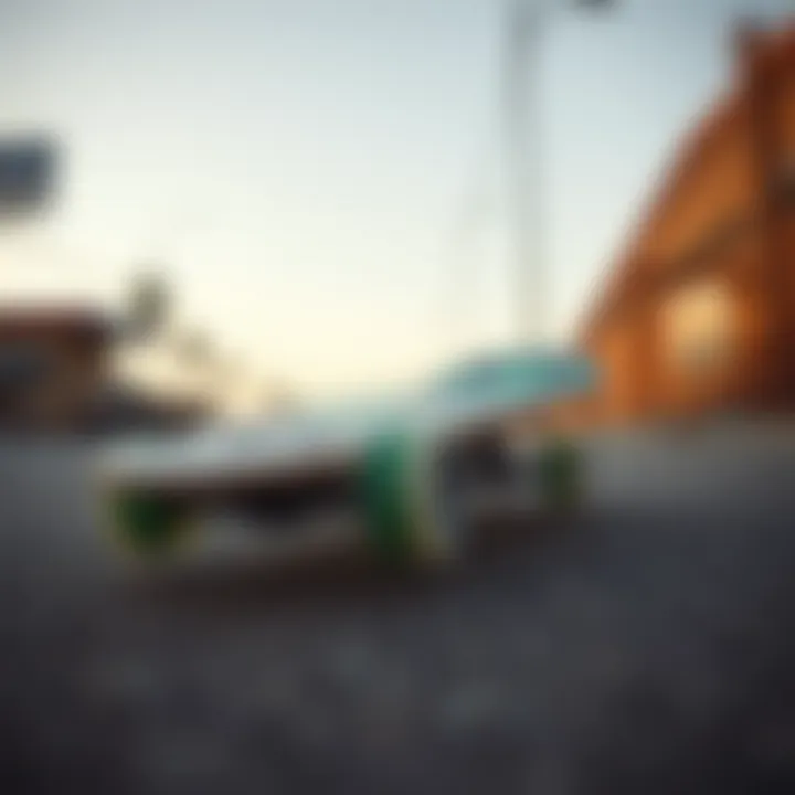 Innovative skateboard graphics showcasing collaboration