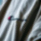 Close-up view of the Champion Heritage Tee fabric showcasing quality and texture