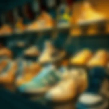 Various cream skate shoes displayed to highlight different brands and styles