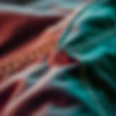 Close-up of the unique stitching and fabric texture of Dickies pants.