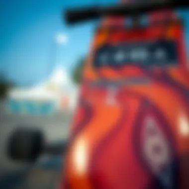 Close-up view of performance specs on an electric skateboard