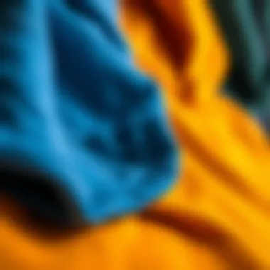 A close-up of different hoodie fabrics and textures, emphasizing quality and comfort