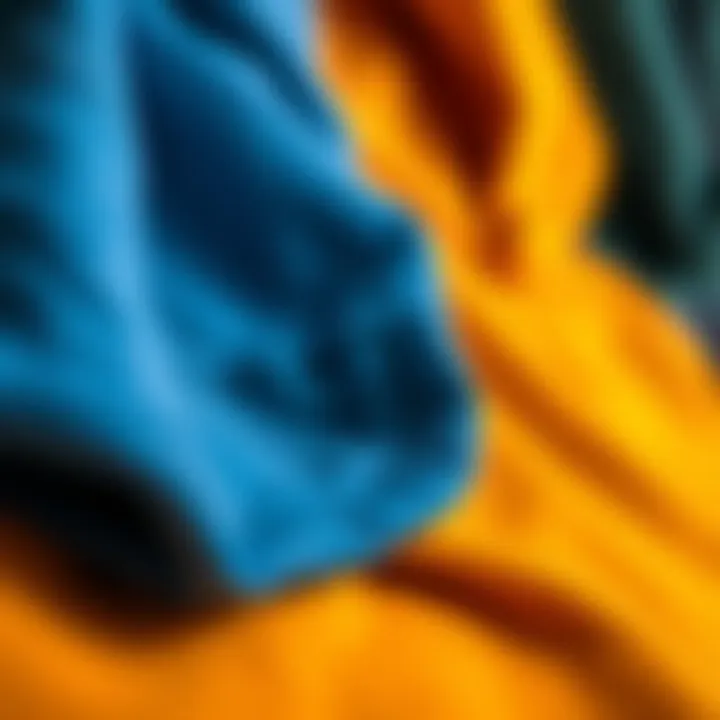 A close-up of different hoodie fabrics and textures, emphasizing quality and comfort