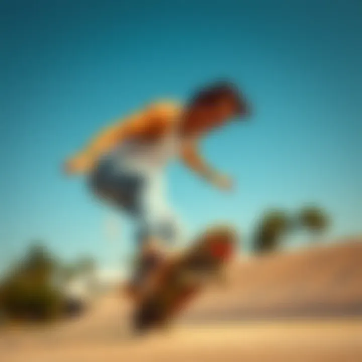 Active performance of the racerback tank in skateboarding