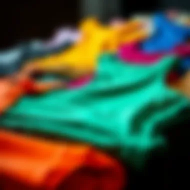 Variety of colors and materials for racerback tanks