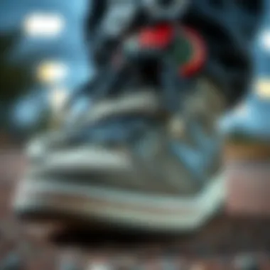 Close-up of Marana shoe design showcasing unique texture and style