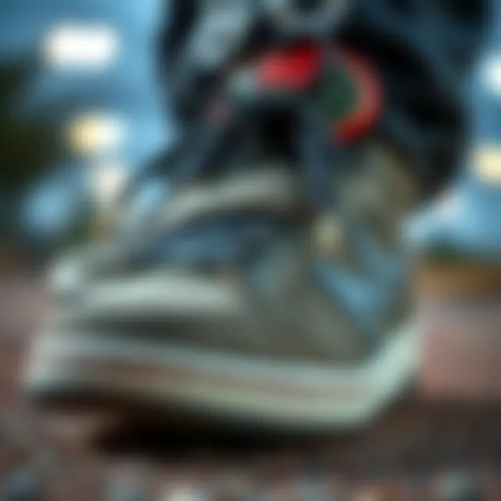 Close-up of Marana shoe design showcasing unique texture and style