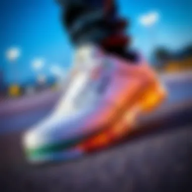 Detailed view of Marana shoe technology highlighting innovative materials