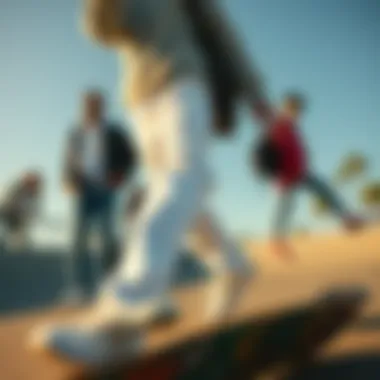 A variety of outfits featuring Mnml white jeans, illustrating their style versatility.