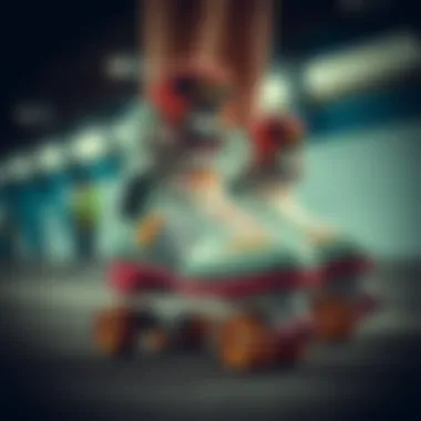 Diverse customization options for Moxi Joyride skates displayed artistically