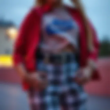 Fashionable outfit paired with Nike women's belt