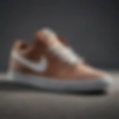 Stylish Nike SB Canvas shoe showcasing its unique design and texture