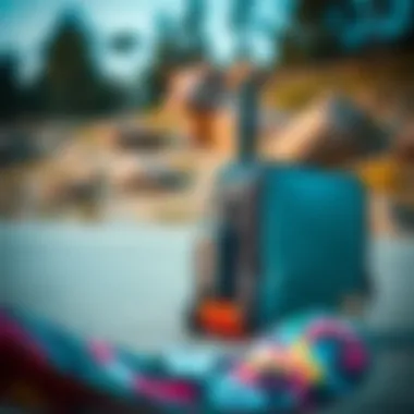 Nixon bag in an outdoor setting, highlighting its functionality