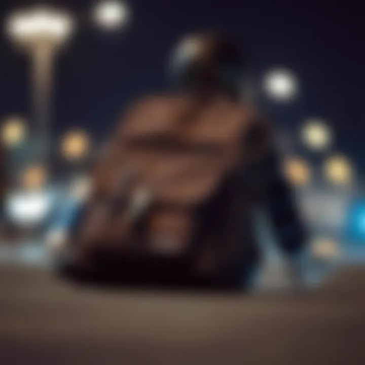 A stylish Nixon bag showcasing innovative design features