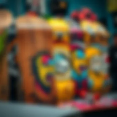 A vibrant collection of Powell Peralta skateboards showcasing diverse designs and styles.