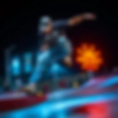 A skateboarder performing tricks showcasing the performance of Powell Peralta boards.