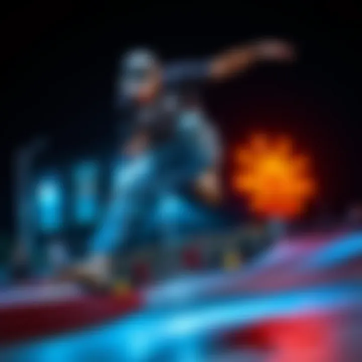 A skateboarder performing tricks showcasing the performance of Powell Peralta boards.