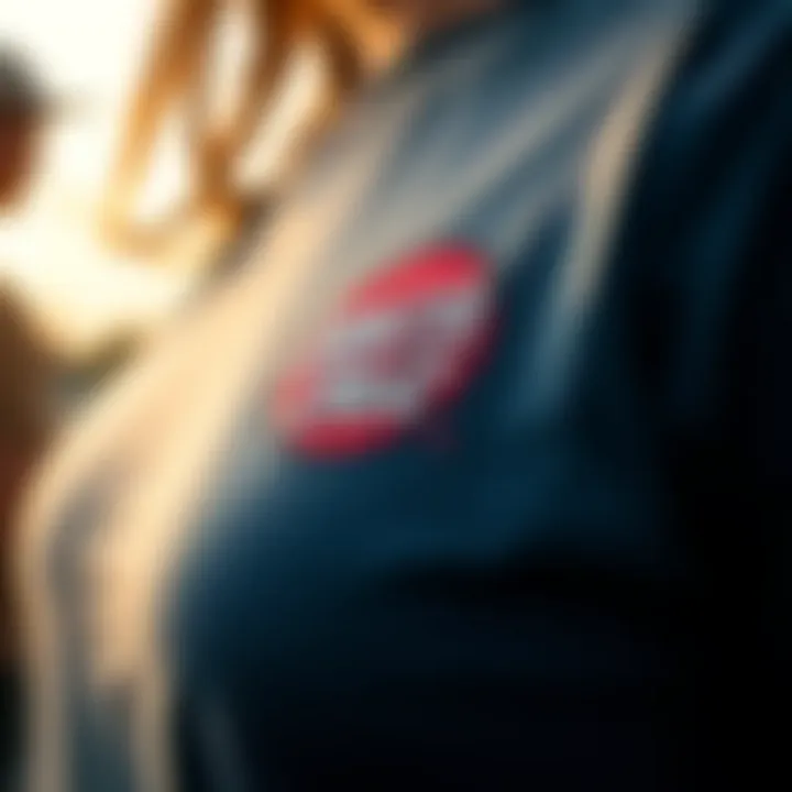 Close-up of the fabric texture and quality of a Santa Cruz t-shirt designed for active lifestyles.