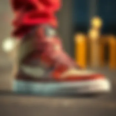 Functional features and materials used in Supra hightop shoes