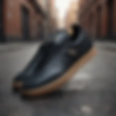 Adidas Samba Black Gum in an urban environment