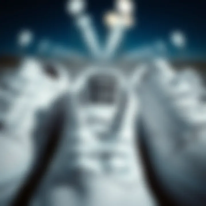 Close-up of white vans showcasing unique design elements