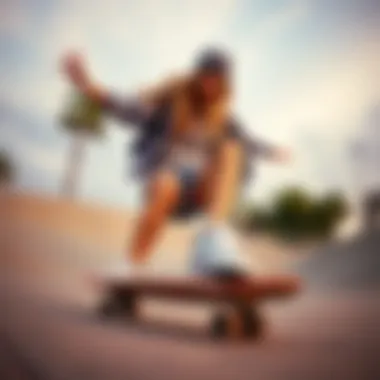 Female skateboarders performing tricks in white vans