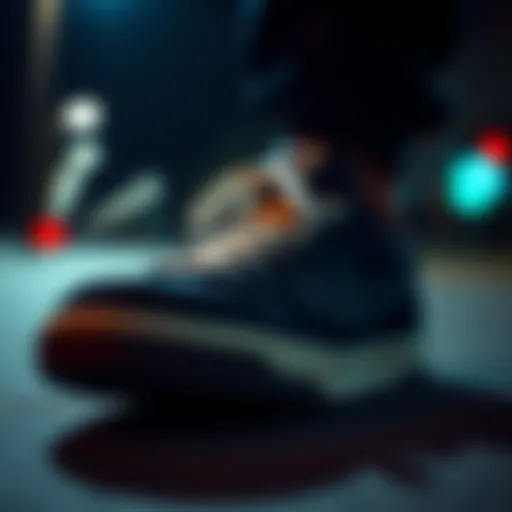 A detailed view of the Busenitz sneaker showcasing its unique silhouette and design elements.