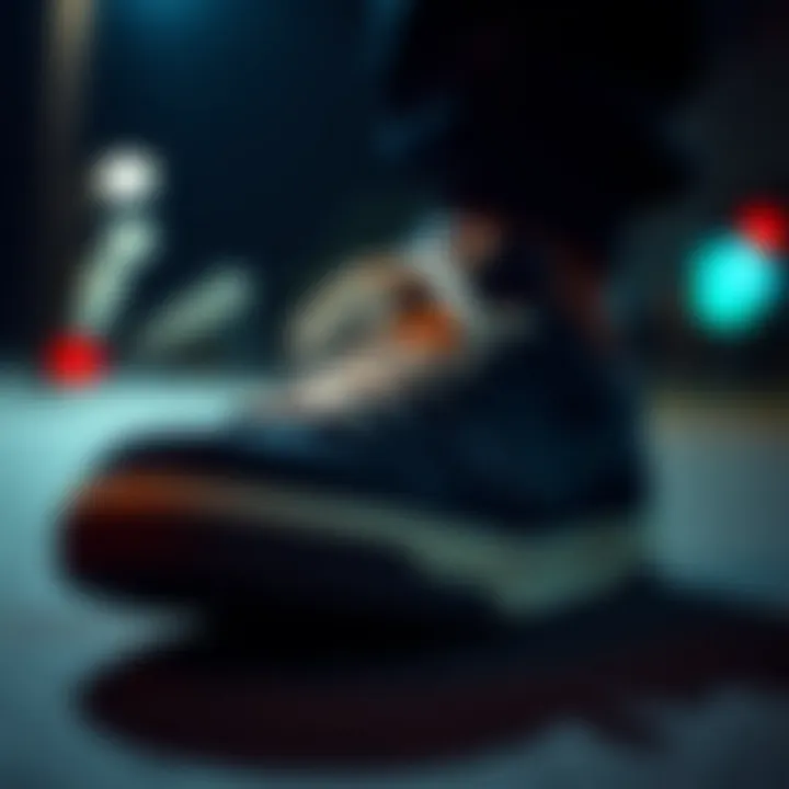 A detailed view of the Busenitz sneaker showcasing its unique silhouette and design elements.