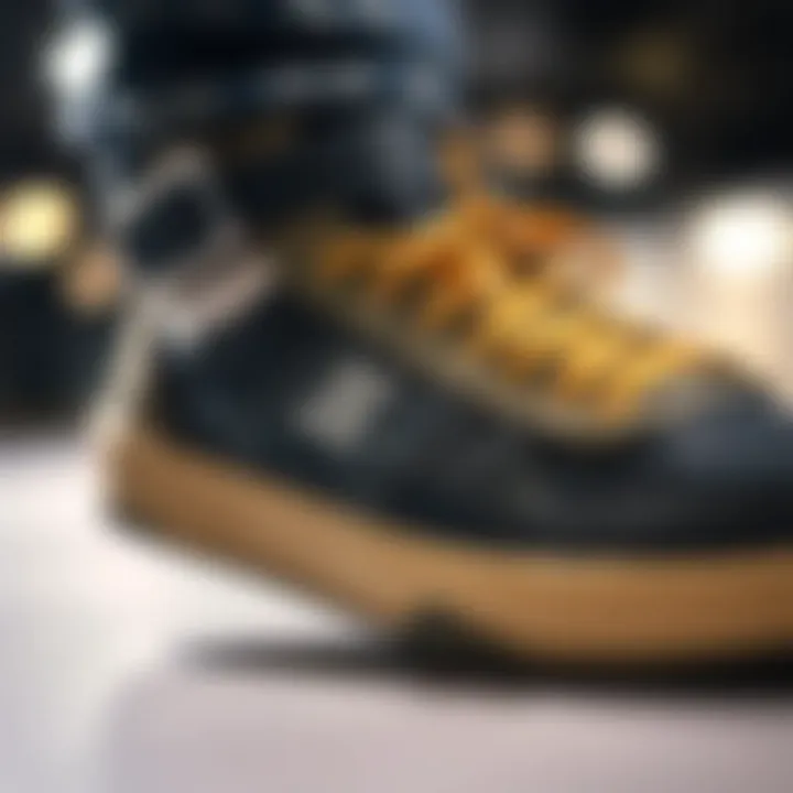 Close-up of the Busenitz sneaker's technical features emphasizing its functionality for skaters.