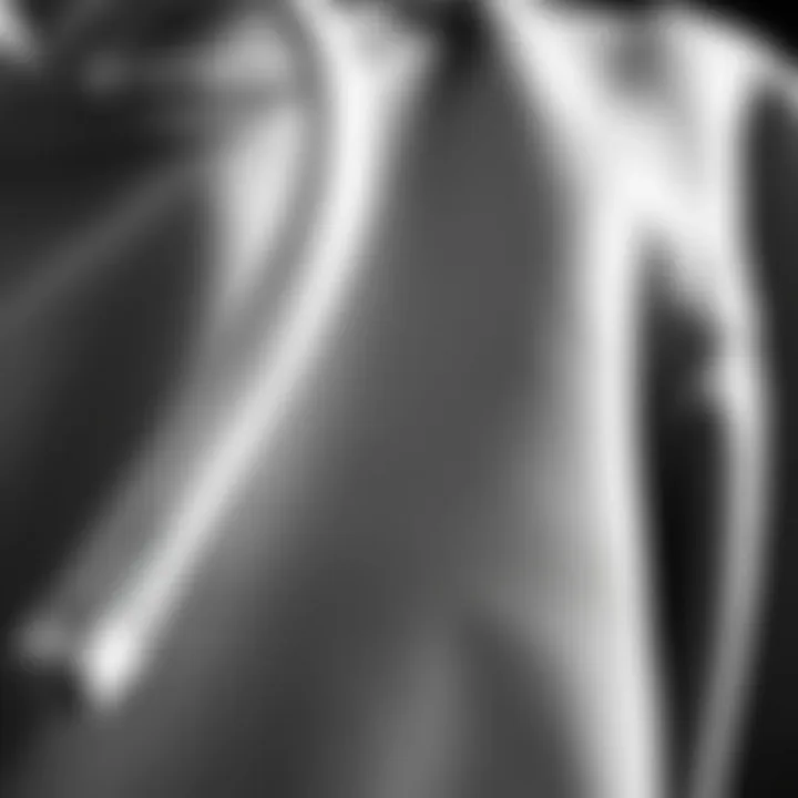 Close-up of Champion hoodie fabric and stitching