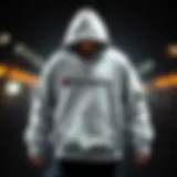 Champion hoodie showcasing unique design elements