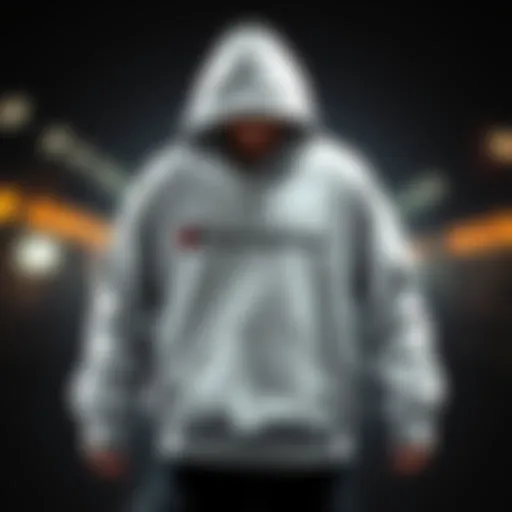 Champion hoodie showcasing unique design elements