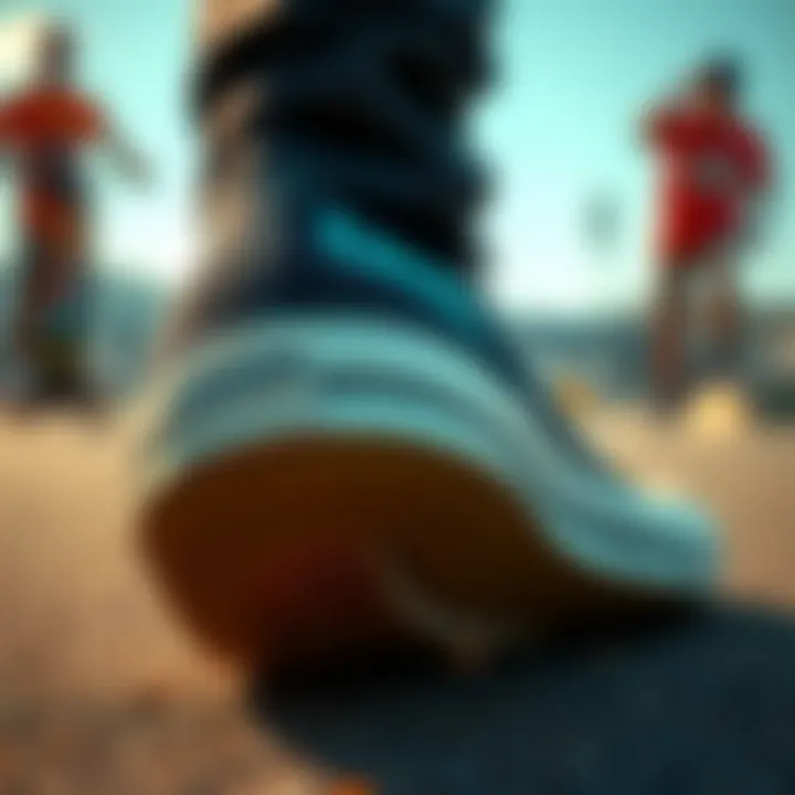 Close-up of the unique sole design of Chuck Taylor Lugged shoes