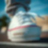 Close-up view of the Chuck Taylor Platform White showcasing its unique design elements